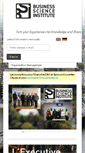 Mobile Screenshot of business-science-institute.com